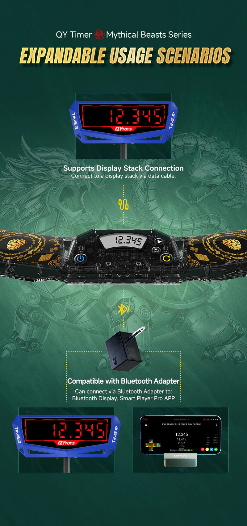 Quyosh Timer Qiyi Timer (Mythical Series) – CubeCo